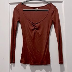 Madewell Ribbed Sweetheart Top, XXS